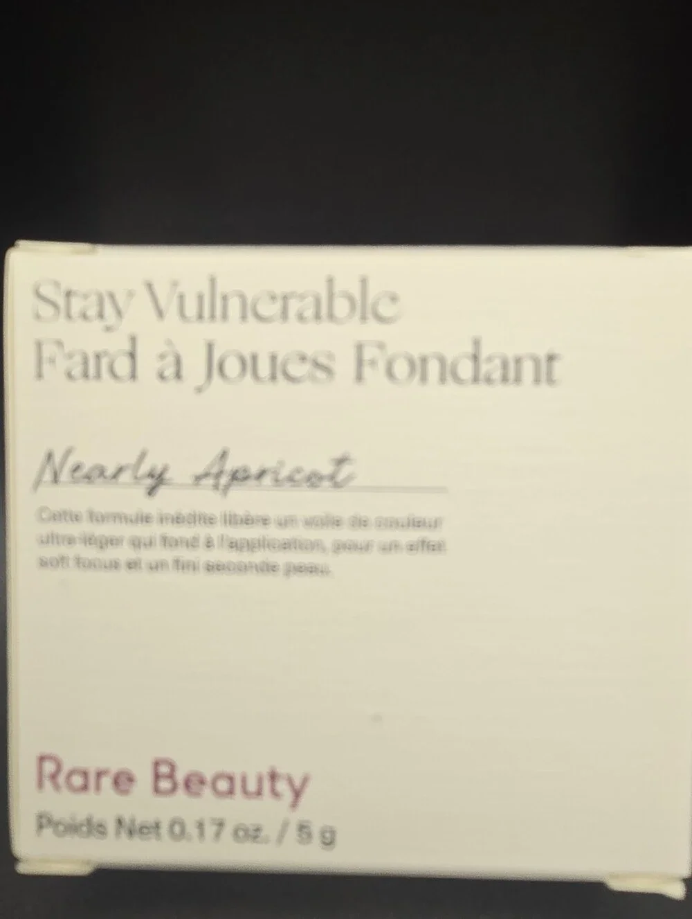 Rare Beauty cream blush - soft apricot